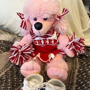 Build-A-Bear Pink Plush with Red Accents